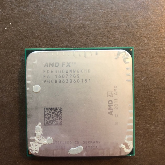 Used AMD FX-Series FX-6300 CPU and AMD Z7UH01R101 4815 CPU Cooling Fan Heatsink - Picture 4 of 9